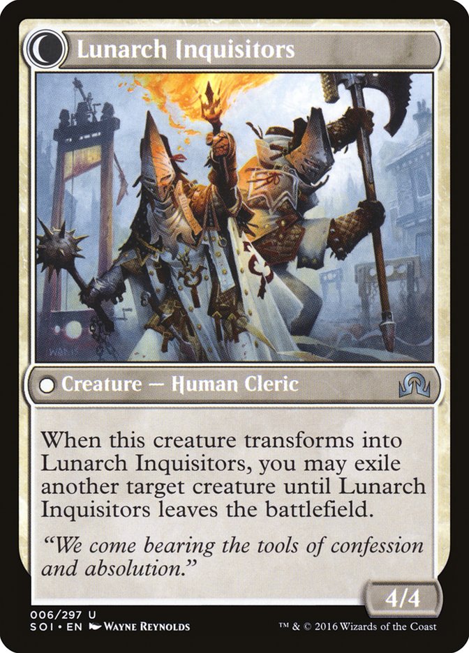 Avacynian Missionaries // Lunarch Inquisitors [Shadows over Innistrad] Magic: The Gathering