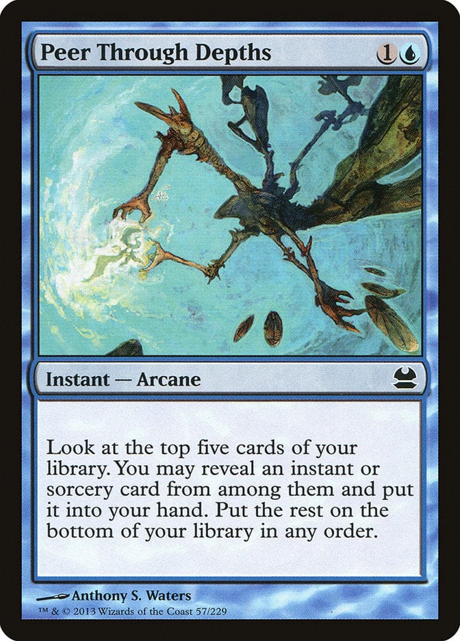 Peer Through Depths [Modern Masters] Magic: The Gathering