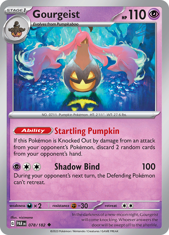 Gourgeist (078/182) [Scarlet & Violet: Paradox Rift] Pokémon