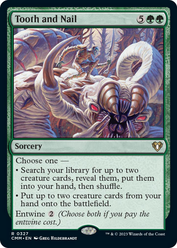 Tooth and Nail [Commander Masters] Magic: The Gathering