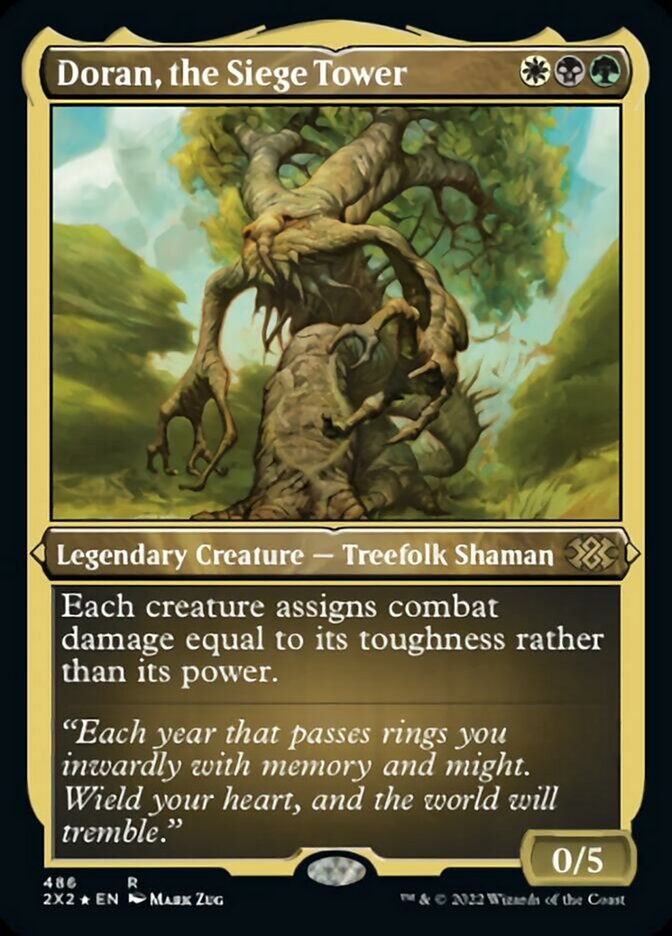 Doran, the Siege Tower (Foil Etched) [Double Masters 2022] Magic: The Gathering
