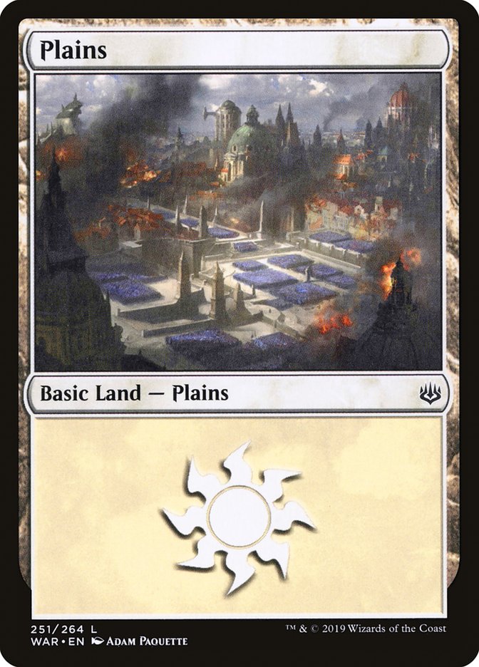 Plains (251) [War of the Spark] Magic: The Gathering