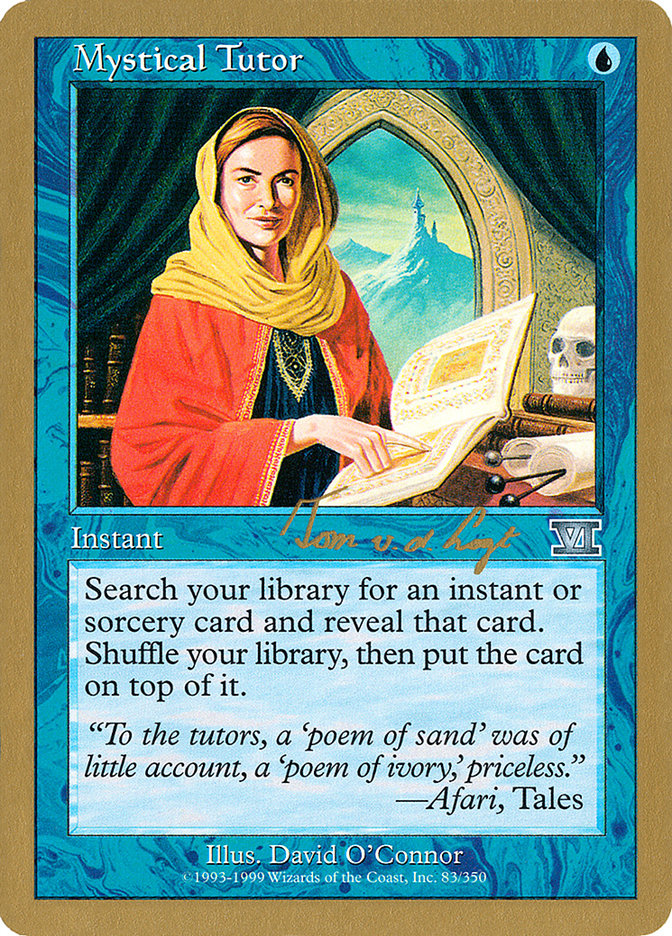 Mystical Tutor (Tom van de Logt) [World Championship Decks 2000] Magic: The Gathering
