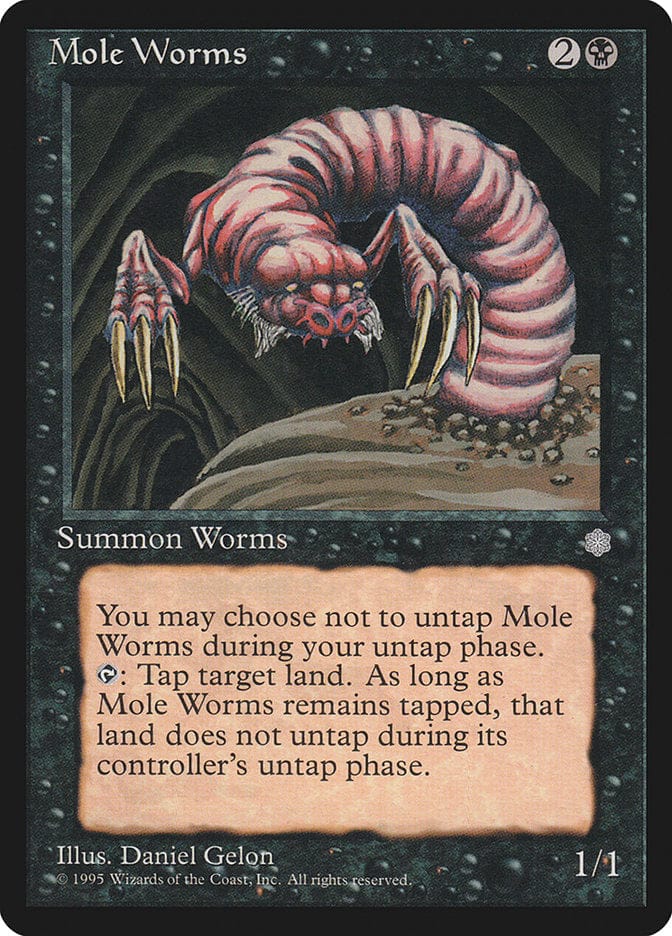 Mole Worms [Ice Age] Magic: The Gathering