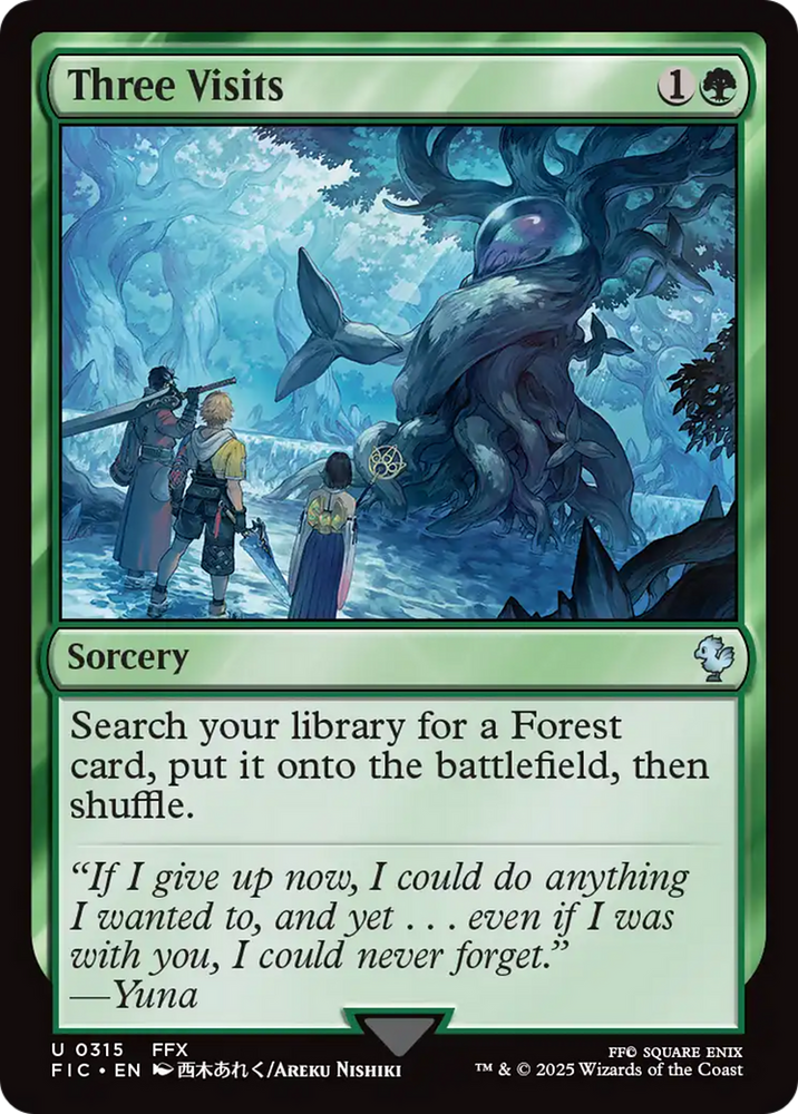 Three Visits [FINAL FANTASY Commander] Magic: The Gathering
