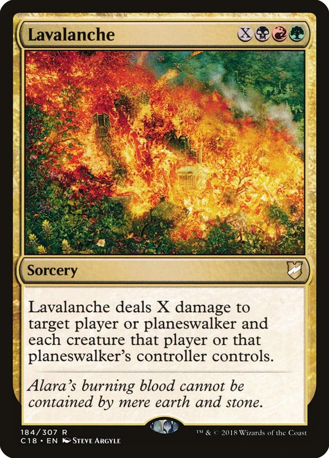 Lavalanche [Commander 2018] Magic: The Gathering