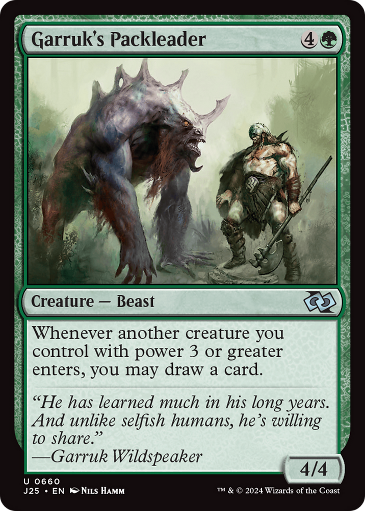 Garruk's Packleader [Foundations Jumpstart] Magic: The Gathering