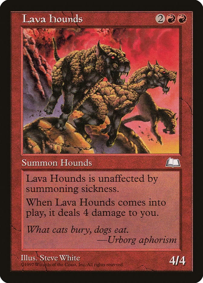 Lava Hounds [Weatherlight] Magic: The Gathering