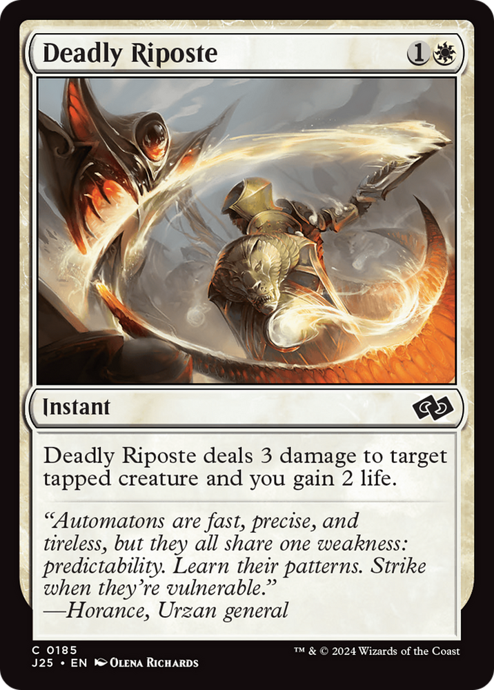 Deadly Riposte [Foundations Jumpstart] Magic: The Gathering