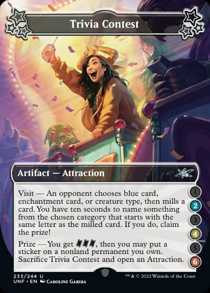 Trivia Contest (2-4-6) [Unfinity] Magic: The Gathering