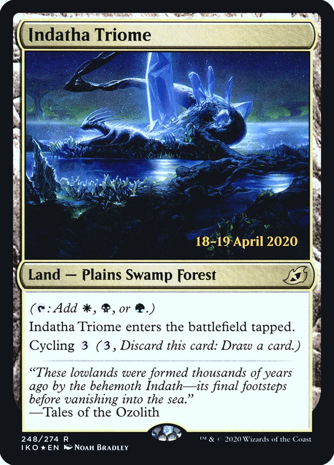 Indatha Triome [Ikoria: Lair of Behemoths Prerelease Promos] Magic: The Gathering