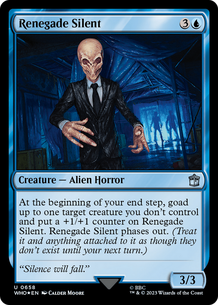 Renegade Silent (Surge Foil) [Doctor Who] Magic: The Gathering