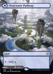 Clearwater Pathway // Murkwater Pathway (Borderless Alternate Art) [Zendikar Rising] Magic: The Gathering