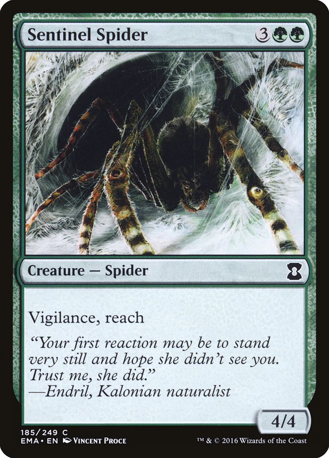Sentinel Spider [Eternal Masters] Magic: The Gathering