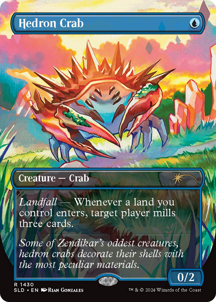 Hedron Crab (Rainbow Foil) [Secret Lair Drop Series] Magic: The Gathering