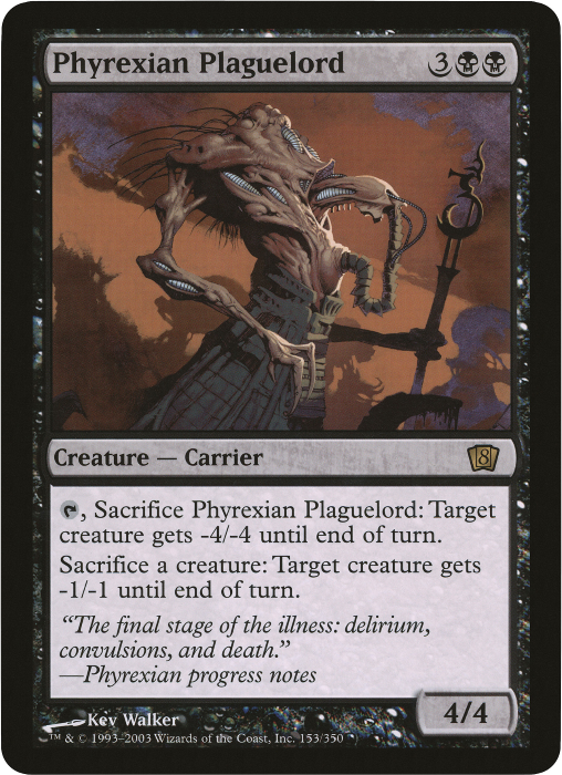 Phyrexian Plaguelord (Oversized) [Eighth Edition Box Topper] Magic: The Gathering