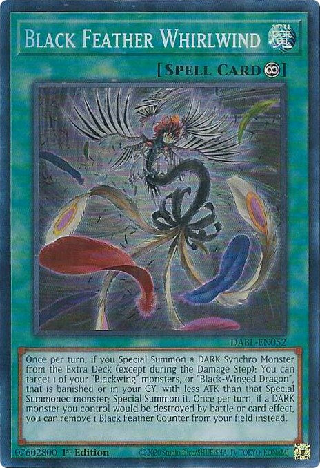 Black Feather Whirlwind [DABL-EN052] Super Rare - Yugioh Cards For Your TCG Needs!