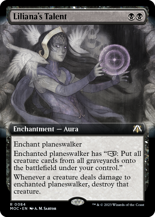 Liliana's Talent (Extended Art) [March of the Machine Commander] Magic: The Gathering