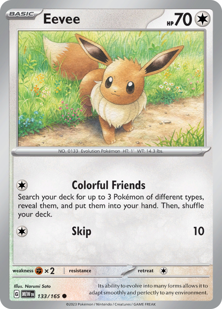Eevee (133/165) [Scarlet & Violet 151] Pokémon