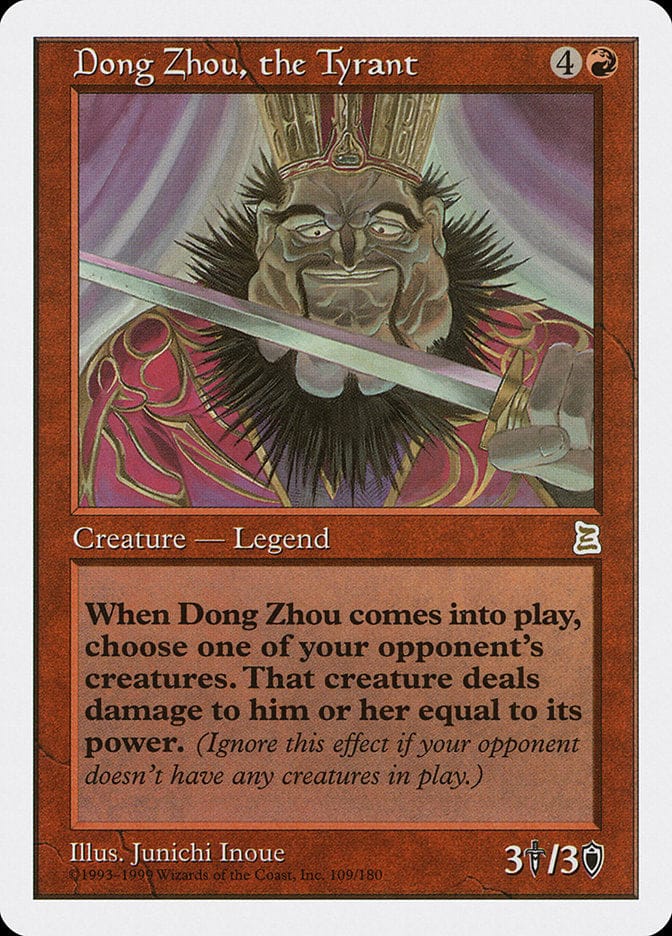 Dong Zhou, the Tyrant [Portal Three Kingdoms] Magic: The Gathering