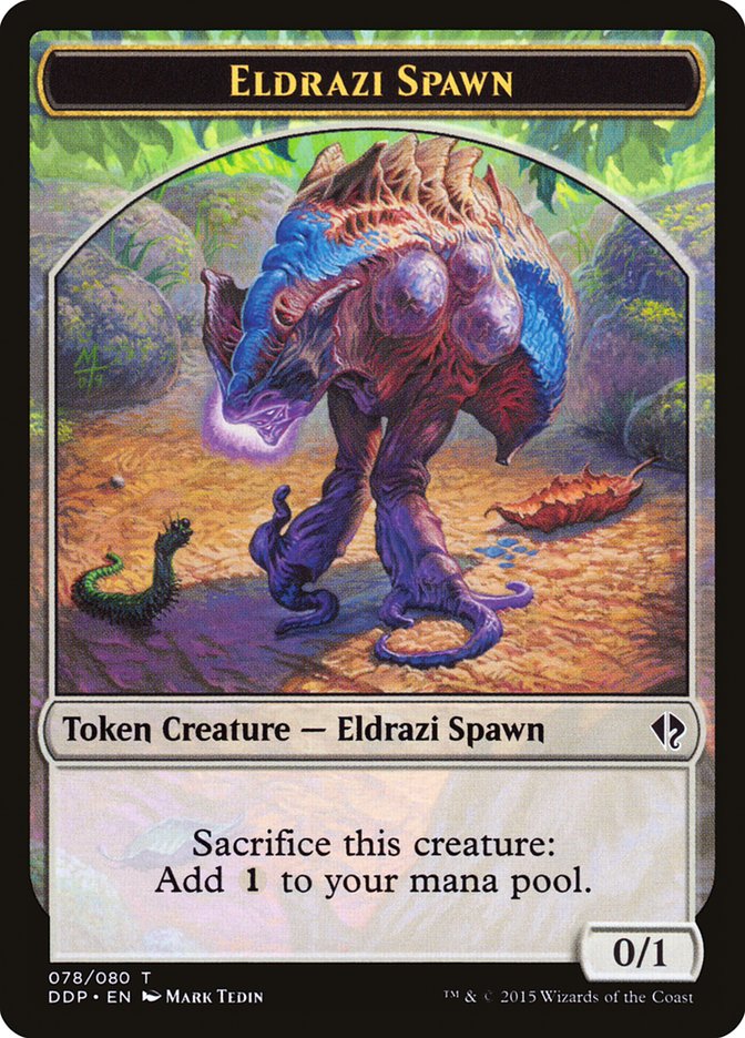 Eldrazi Spawn Token (078/080) [Duel Decks: Zendikar vs. Eldrazi] Magic: The Gathering