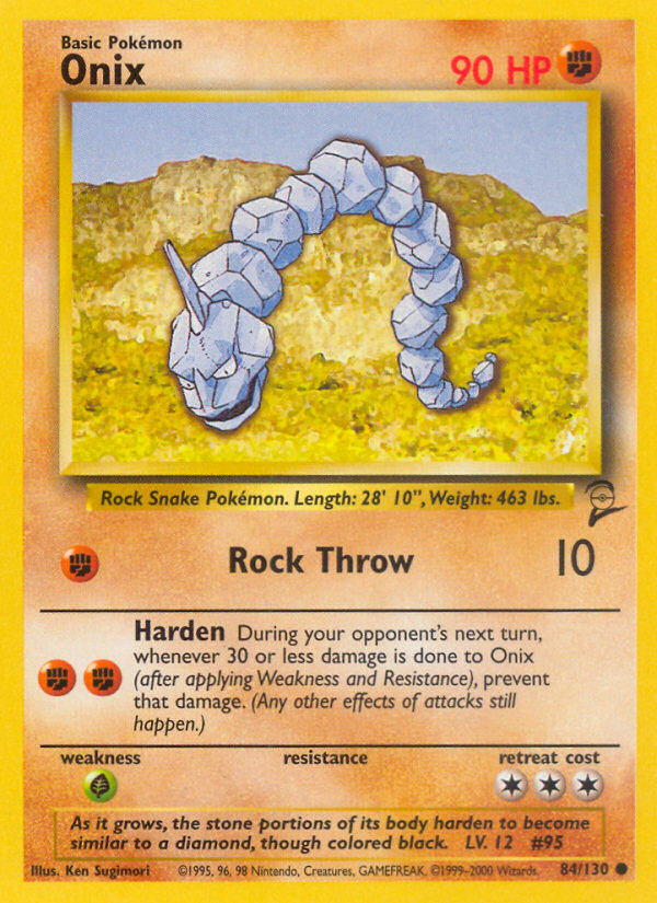 Onix (84/130) [Base Set 2] Pokémon