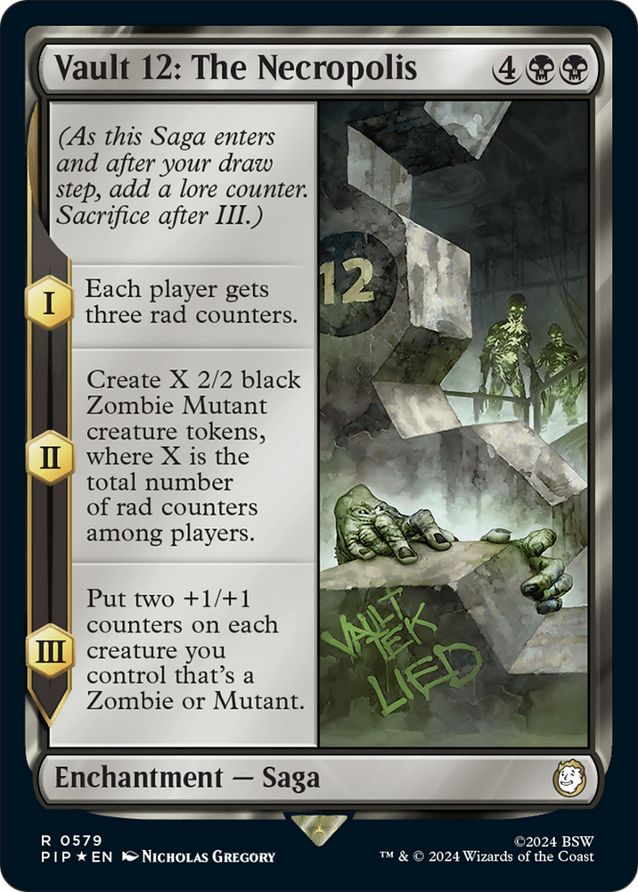 Vault 12: The Necropolis (Surge Foil) [Fallout] Magic: The Gathering