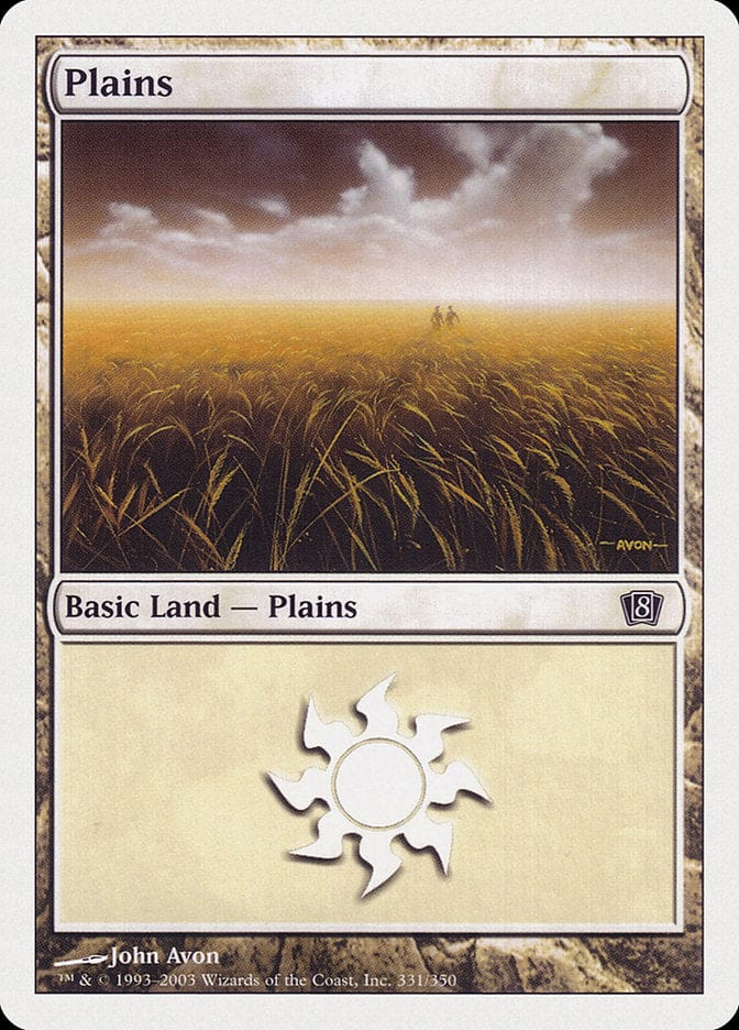 Plains (331) [Eighth Edition] Magic: The Gathering