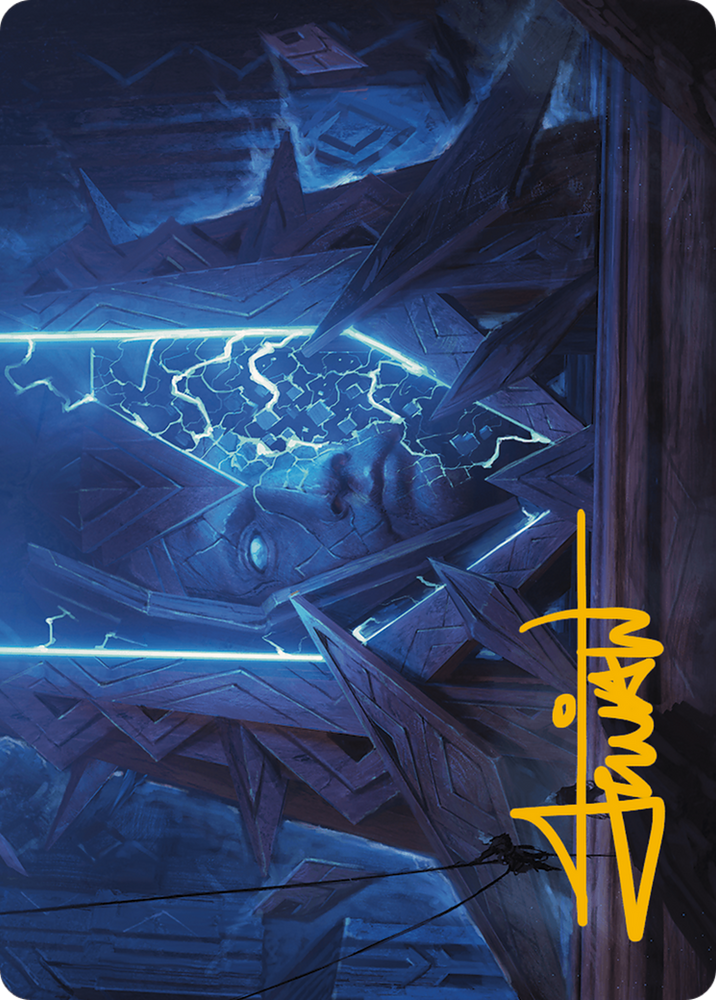 Stone Idol Generator Art Card (Gold-Stamped Signature) [Modern Horizons 3 Art Series] Magic: The Gathering