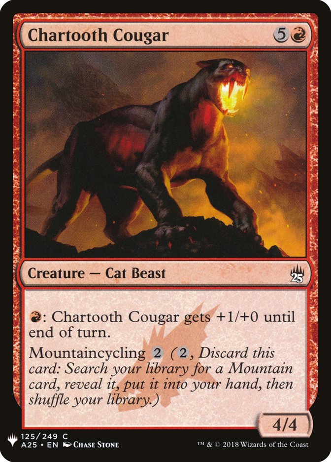 Chartooth Cougar [Mystery Booster] Magic: The Gathering