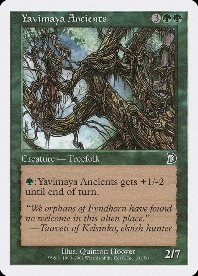 Yavimaya Ancients (Druid Art) [Deckmasters] Magic: The Gathering