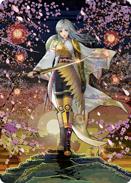 The Wandering Emperor 2 Art Card [Kamigawa: Neon Dynasty Art Series] Magic: The Gathering