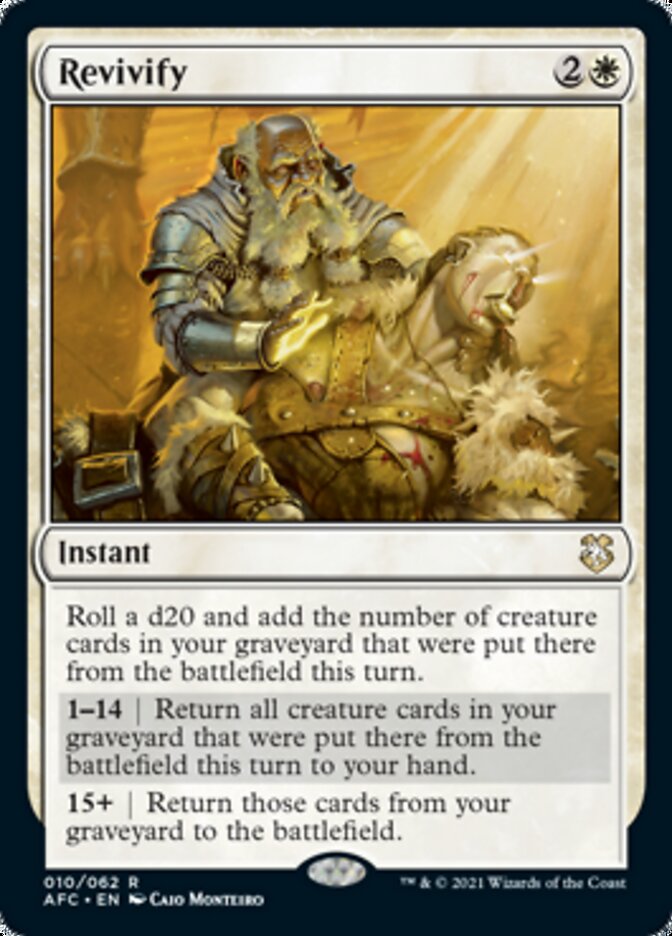 Revivify [Dungeons & Dragons: Adventures in the Forgotten Realms Commander] Magic: The Gathering