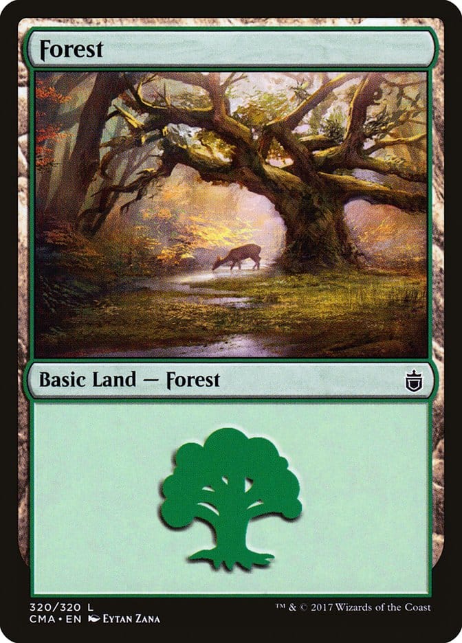 Forest (320) [Commander Anthology] Magic: The Gathering