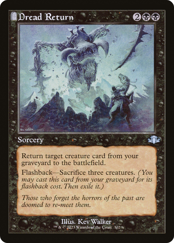 Dread Return (Retro) [Dominaria Remastered] Magic: The Gathering