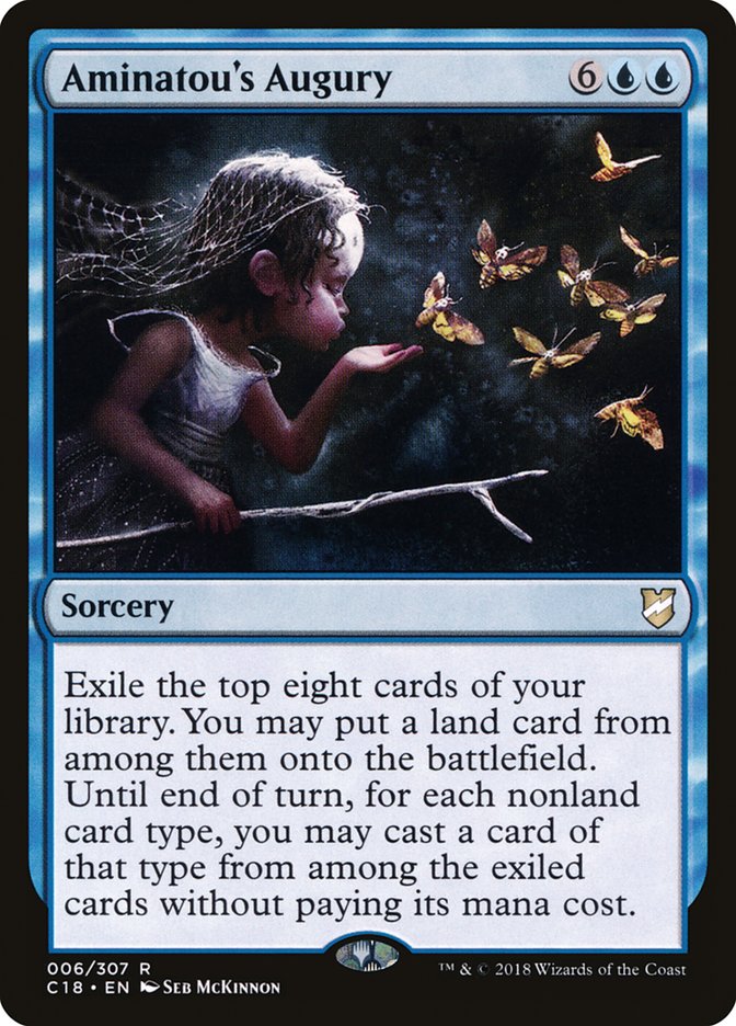 Aminatou's Augury [Commander 2018] Magic: The Gathering