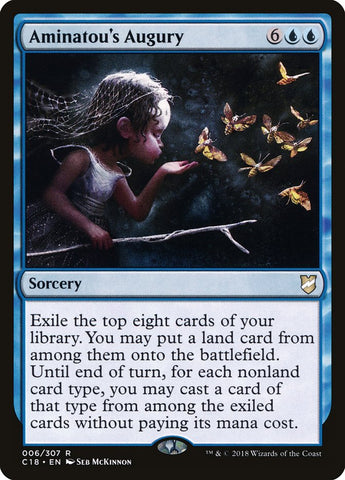 Aminatou's Augury [Commander 2018] Magic: The Gathering