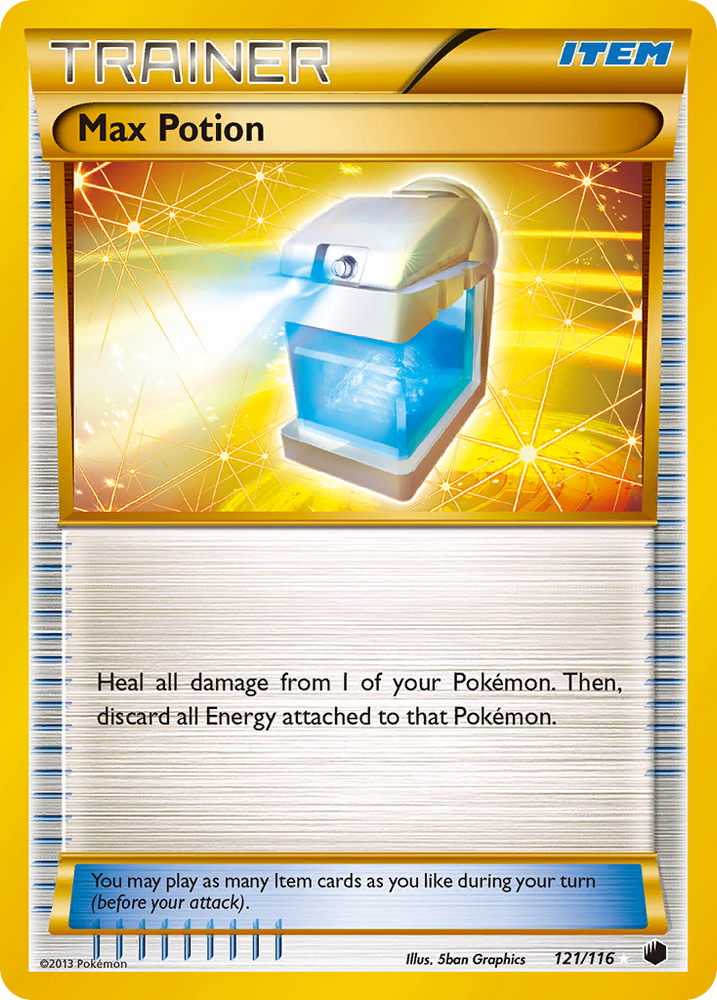 Max Potion (121/116) [Black & White: Plasma Freeze] Pokémon