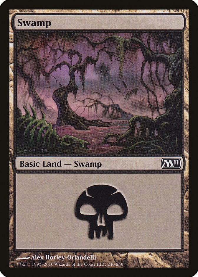 Swamp (240) [Magic 2011] Magic: The Gathering