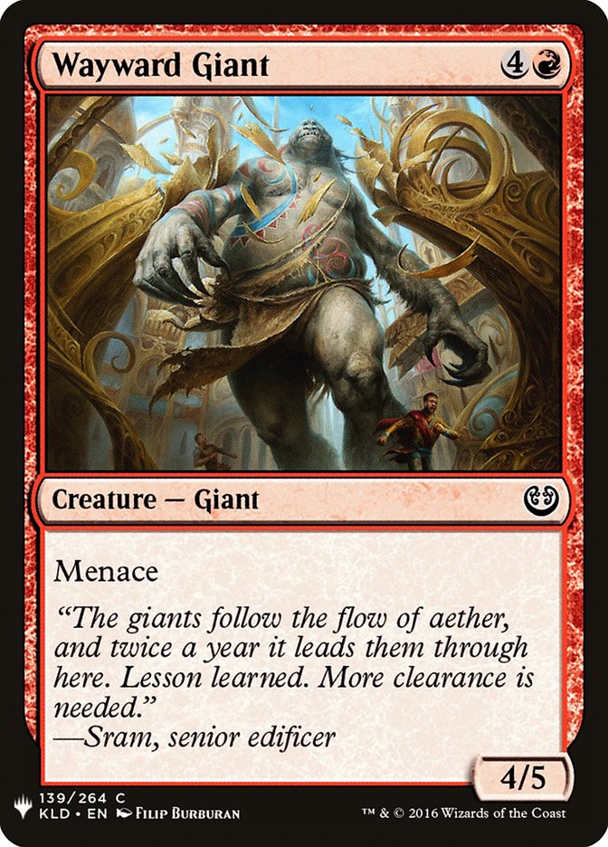 Wayward Giant [Mystery Booster] Magic: The Gathering