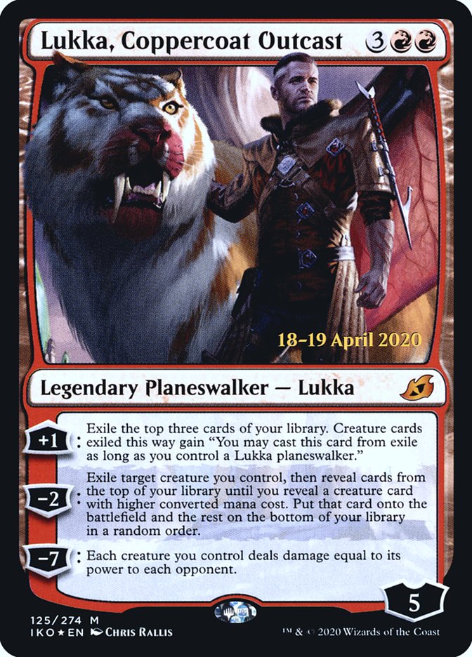 Lukka, Coppercoat Outcast [Ikoria: Lair of Behemoths Prerelease Promos] Magic: The Gathering