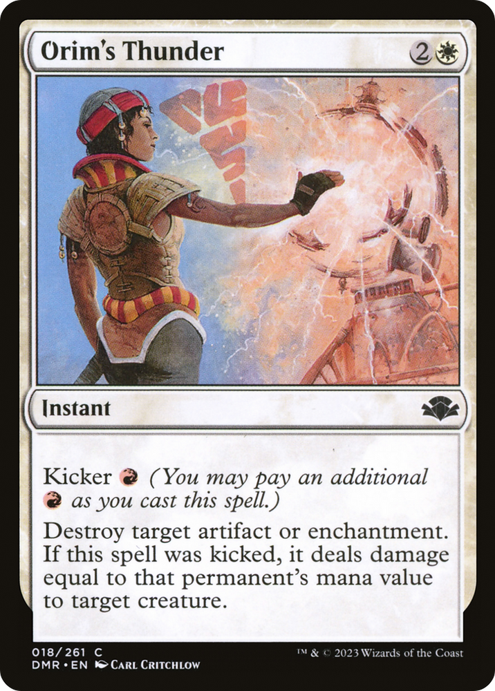 Orim's Thunder [Dominaria Remastered] Magic: The Gathering