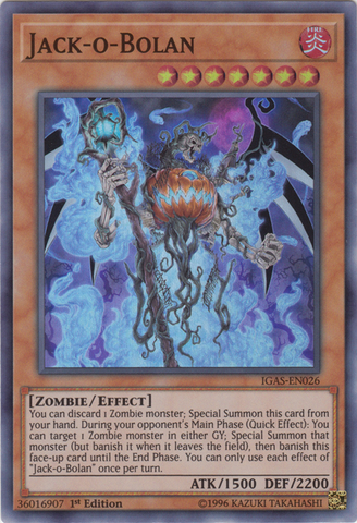Jack-o-Bolan [IGAS-EN026] Super Rare - Yugioh Cards For Your TCG Needs!