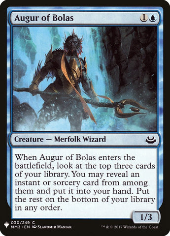 Augur of Bolas [Mystery Booster] Magic: The Gathering