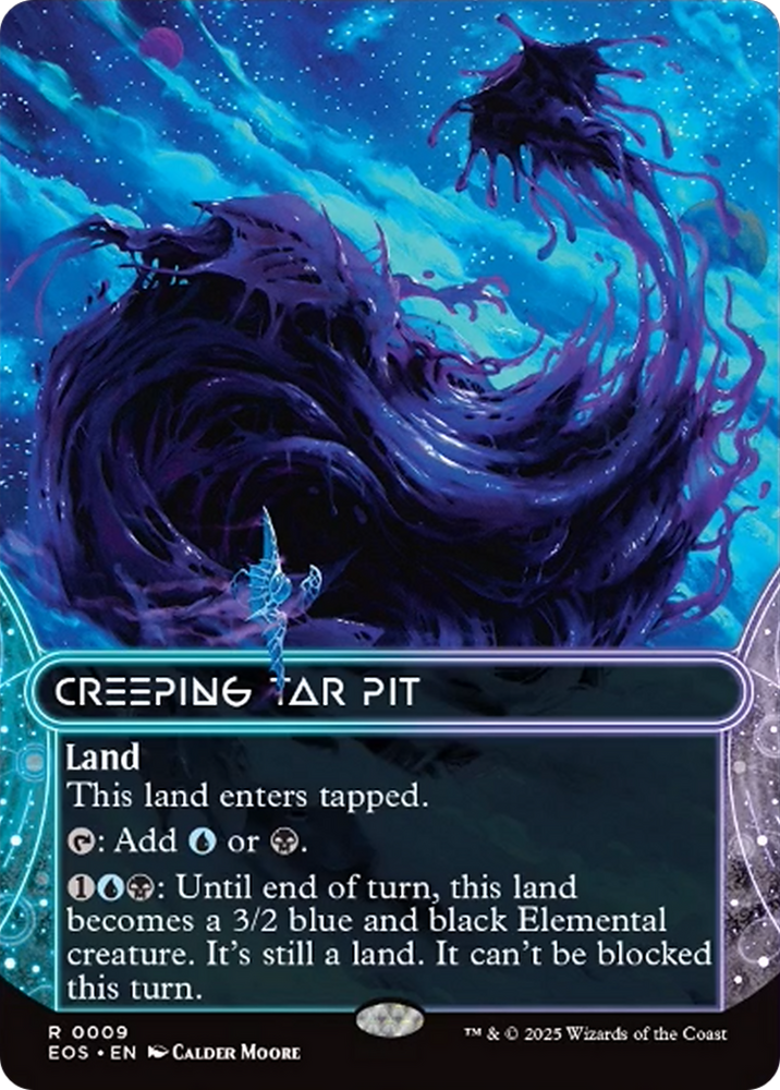Creeping Tar Pit (0009) (Bordelress) [Edge of Eternities: Stellar Sights] Magic: The Gathering
