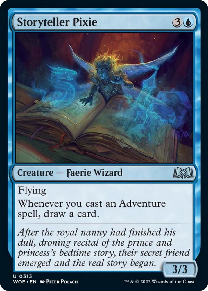 Storyteller Pixie [Wilds of Eldraine] Magic: The Gathering