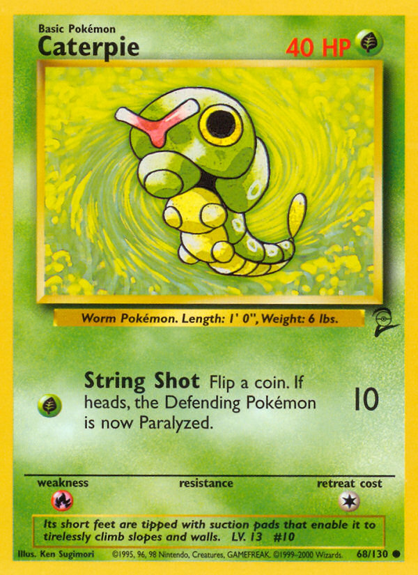 Caterpie (68/130) [Base Set 2] Pokémon