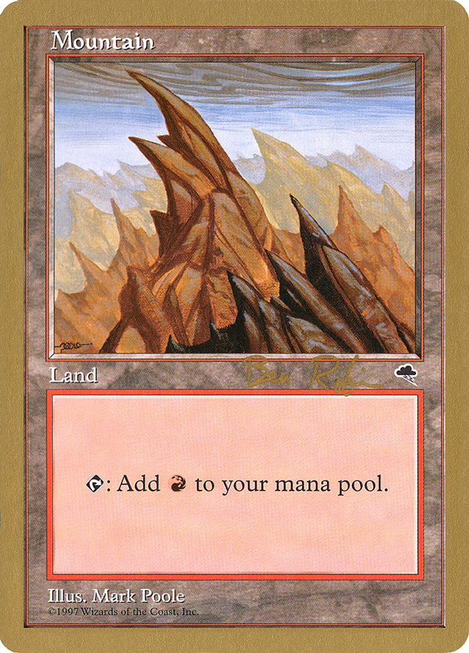 Mountain (br346) (Ben Rubin) [World Championship Decks 1998] Magic: The Gathering
