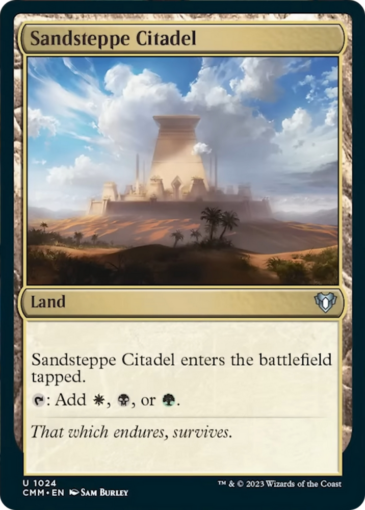 Sandsteppe Citadel [Commander Masters] Magic: The Gathering