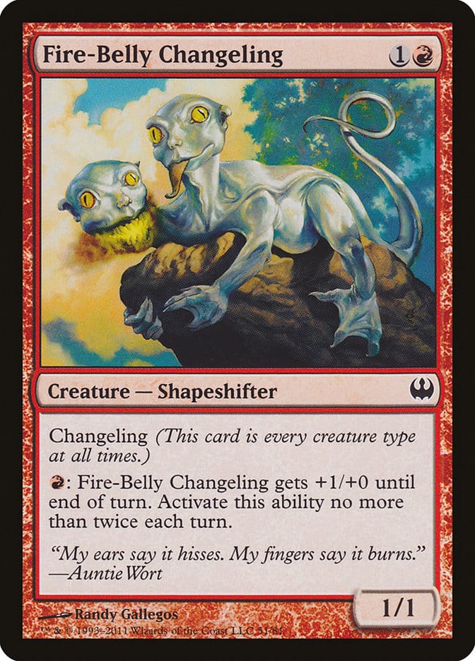 Fire-Belly Changeling [Duel Decks: Knights vs. Dragons] Magic: The Gathering